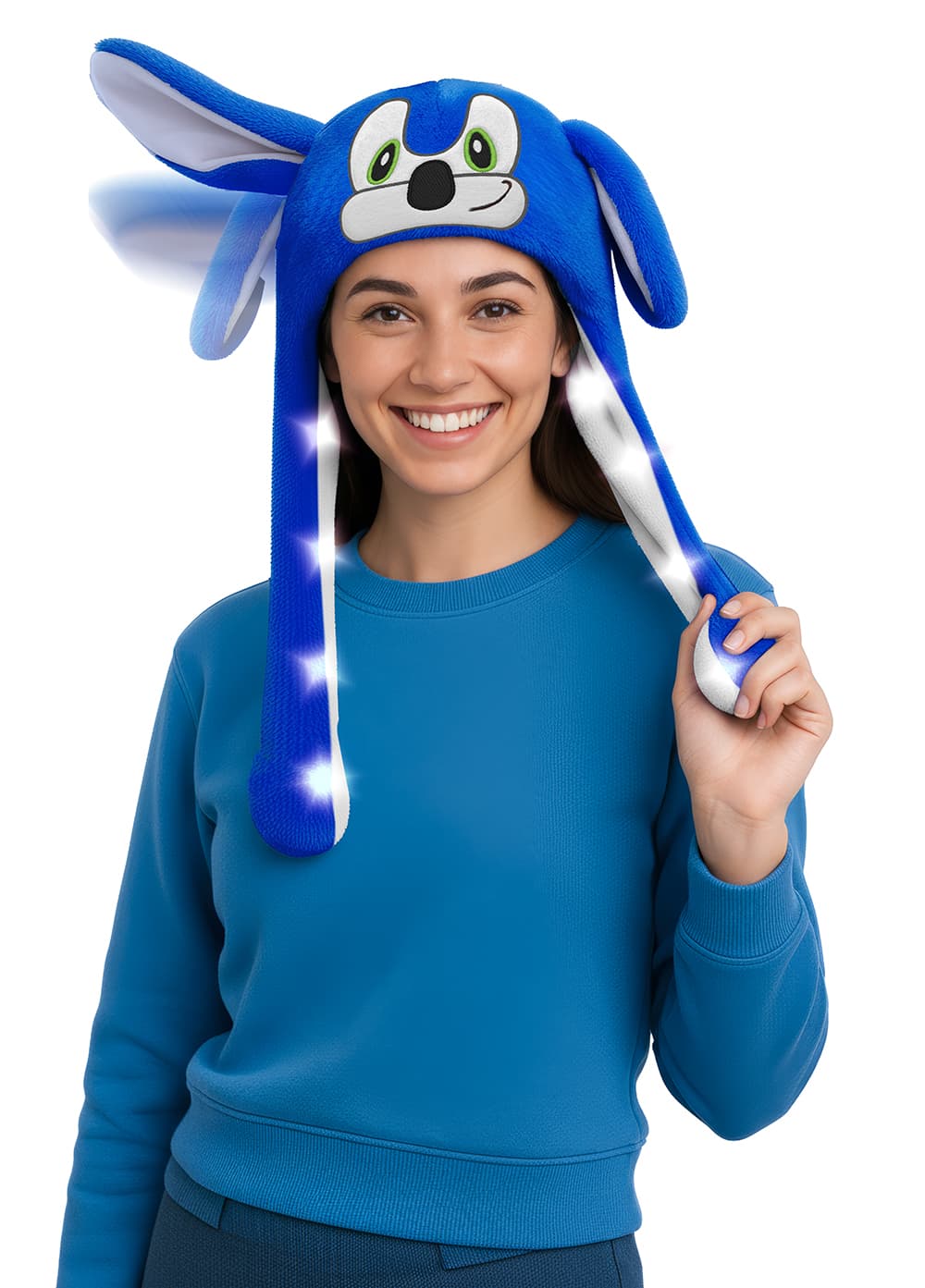 Hat "Blue Dog" med lys