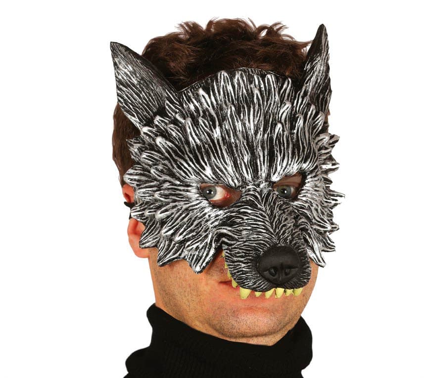 Ulvehalvmaske i skum