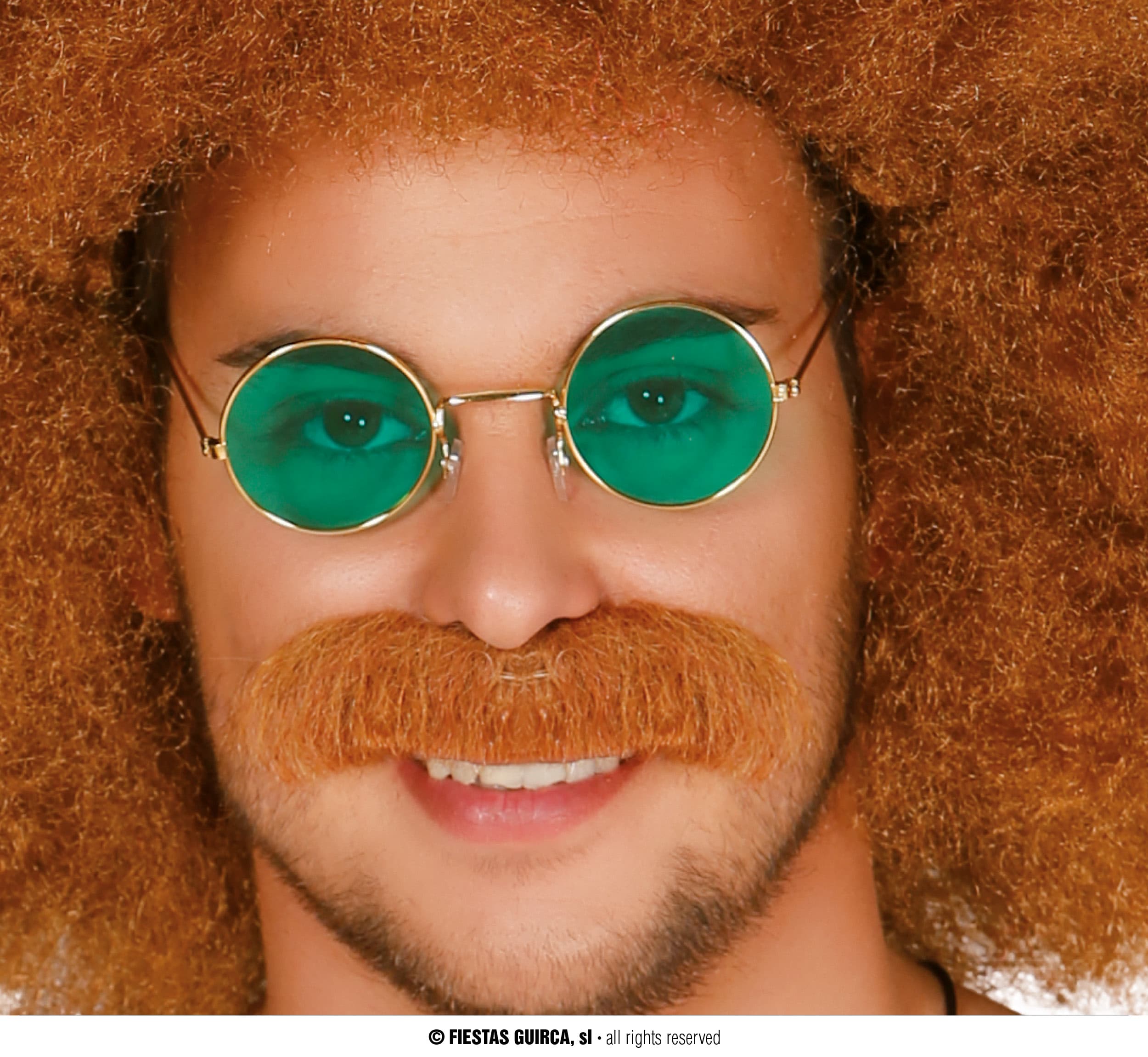 Grønne hippiebriller