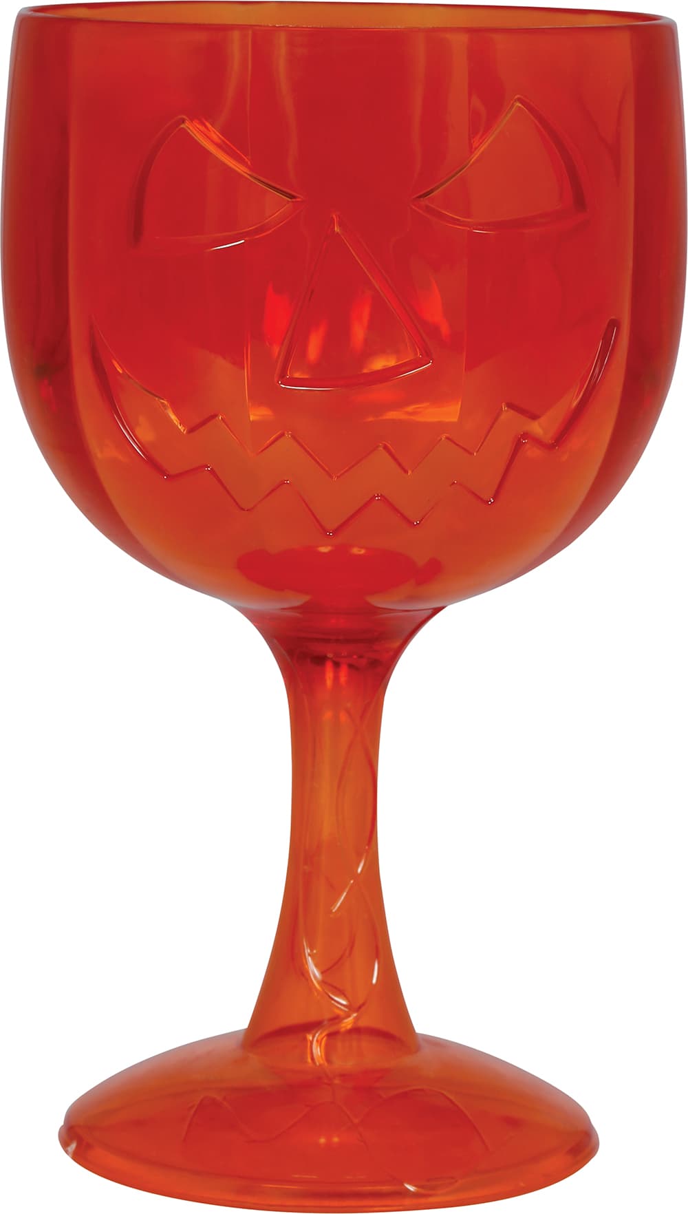 Orange græskarbæger, PVC, 18 cm