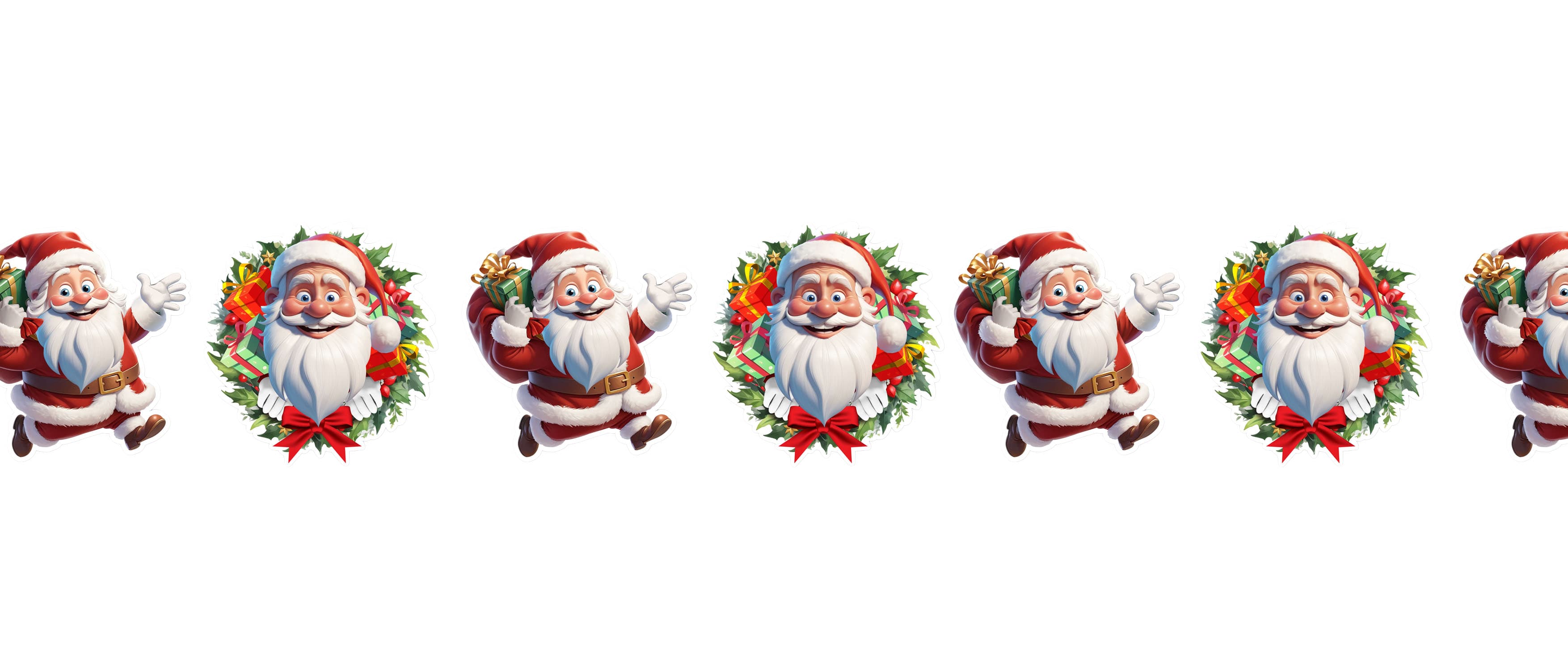 Julemandsguirlande 300 cm / 16 cm
