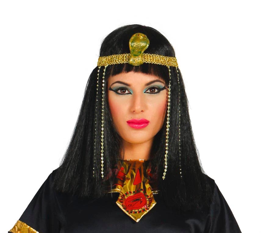 Egyptisk paryk med pandebånd (i æske), model 4778