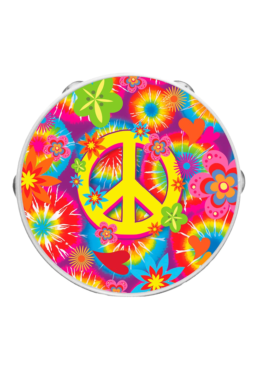 Hippie-tamburin, 17 cm