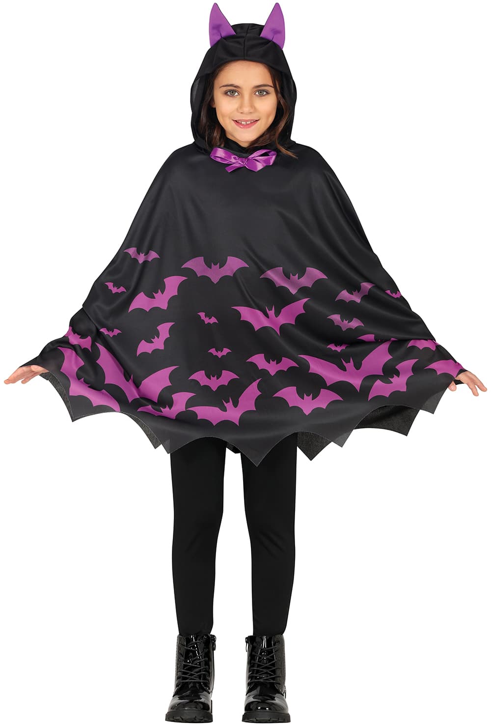 Lilla flagermusponcho – kostume til piger