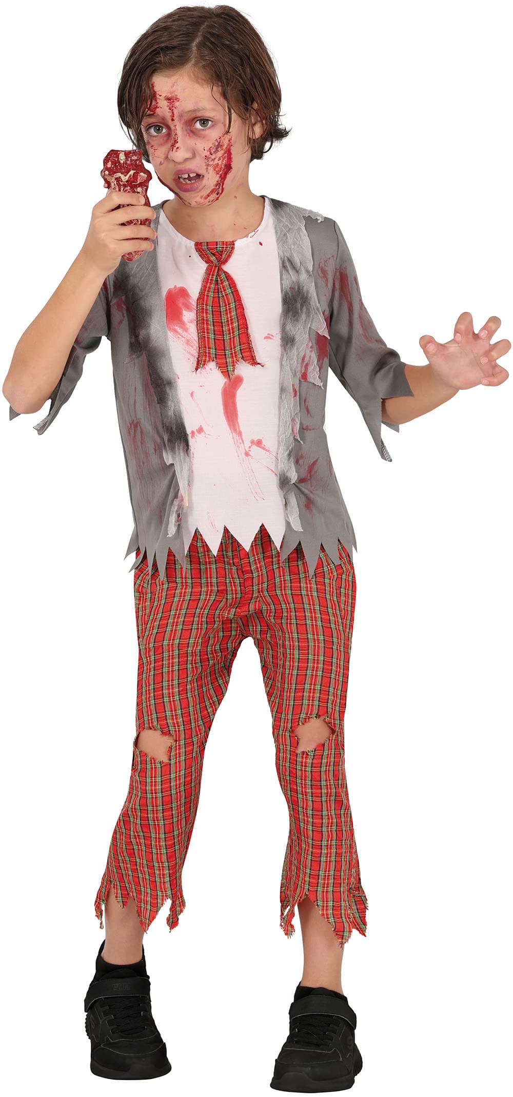 Zombie-skoleelev – kostume til drenge