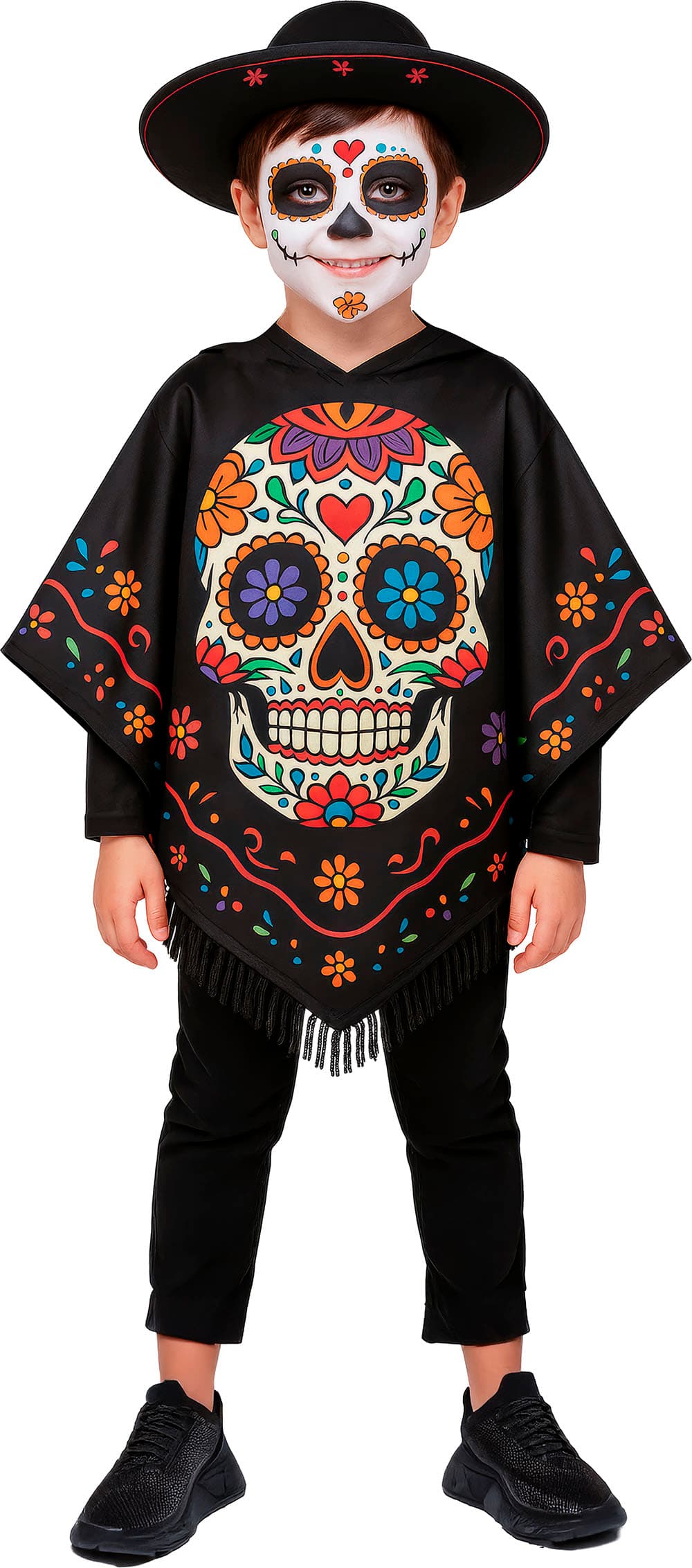 Catrina-poncho – kostume til børn