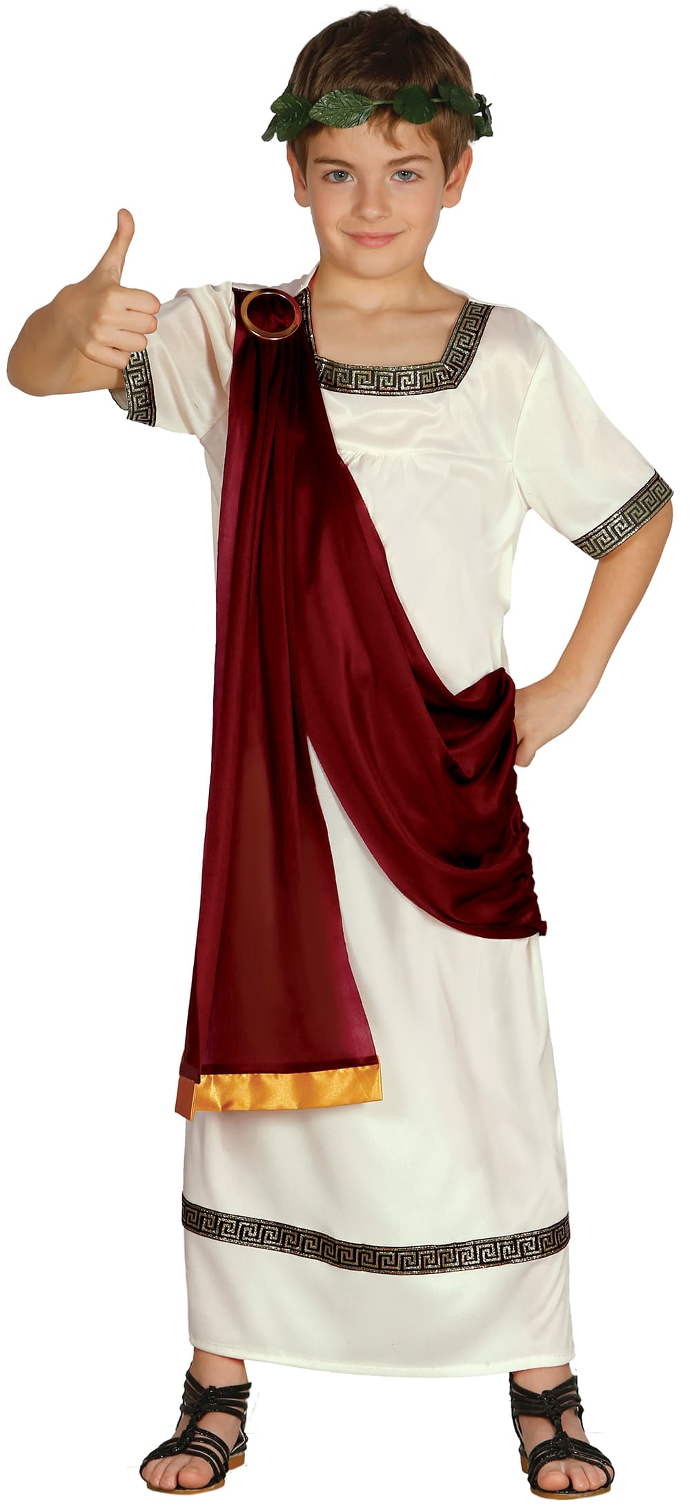 Romer – kostume til drenge, bordeaux og beige