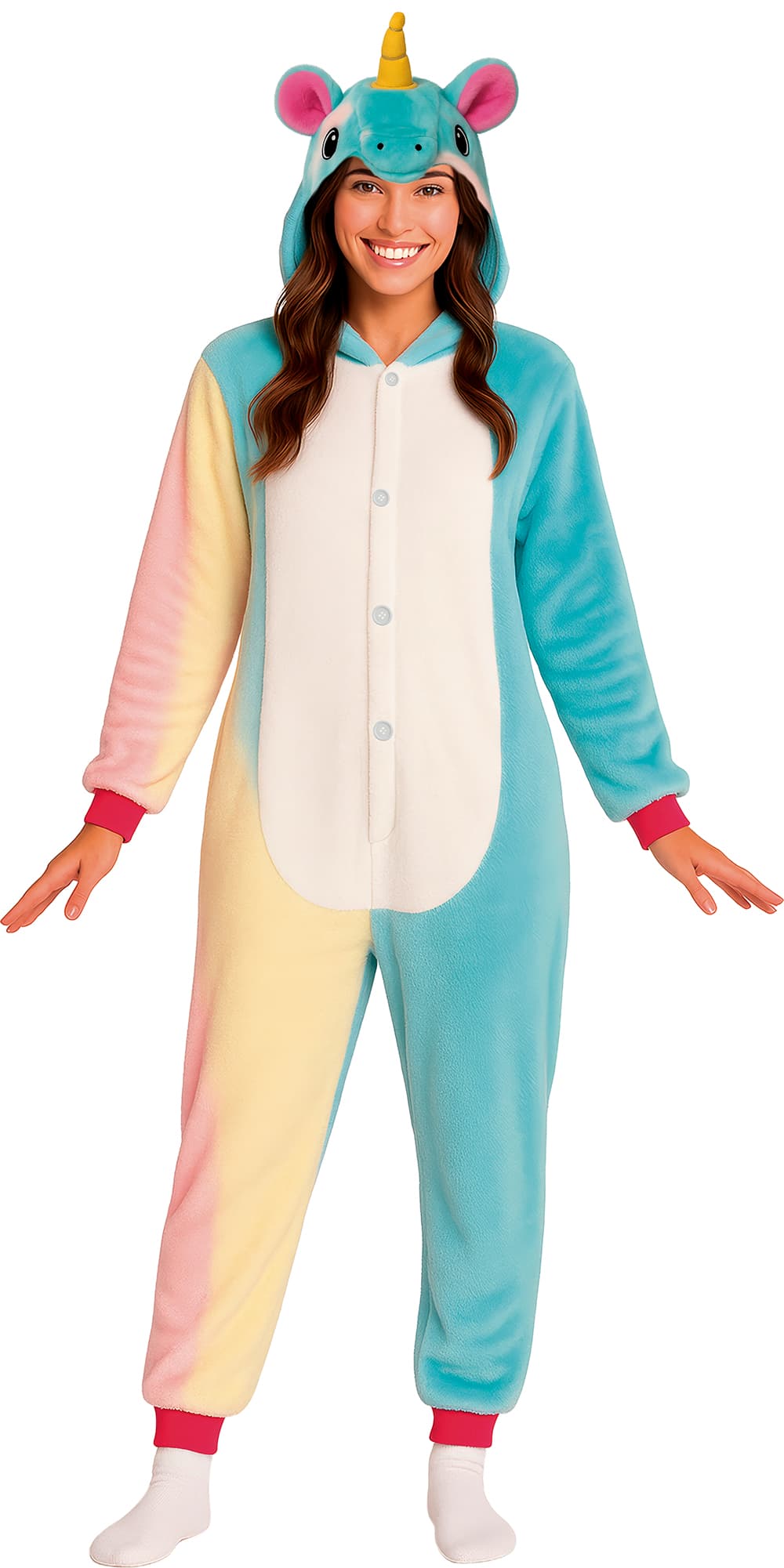 Enhjørning-kigurumi – kostume til voksne