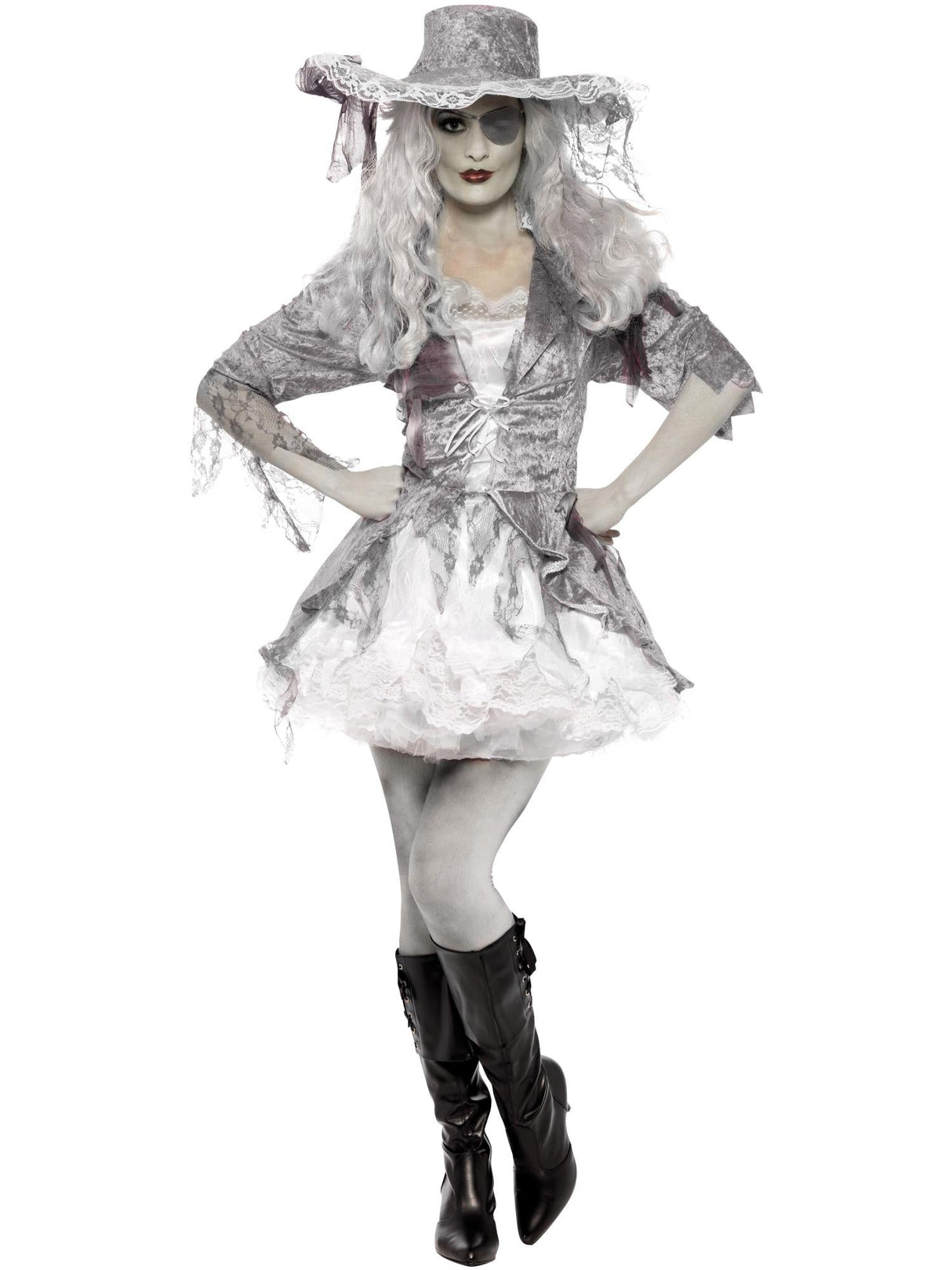 Deluxe spøgelsesskib piratskatkostume