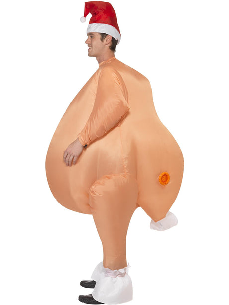 Oppusteligt kalkunkostume, nøgen