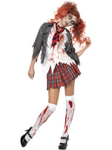 High School Horror Zombie Skolepige Kostume