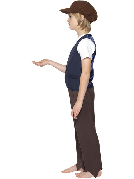 Victoriansk fattig bondedreng-sæt