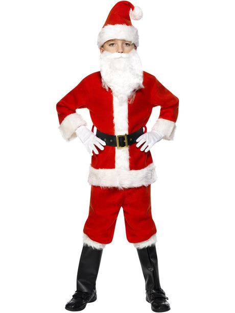Deluxe Julemandskostume & Skæg