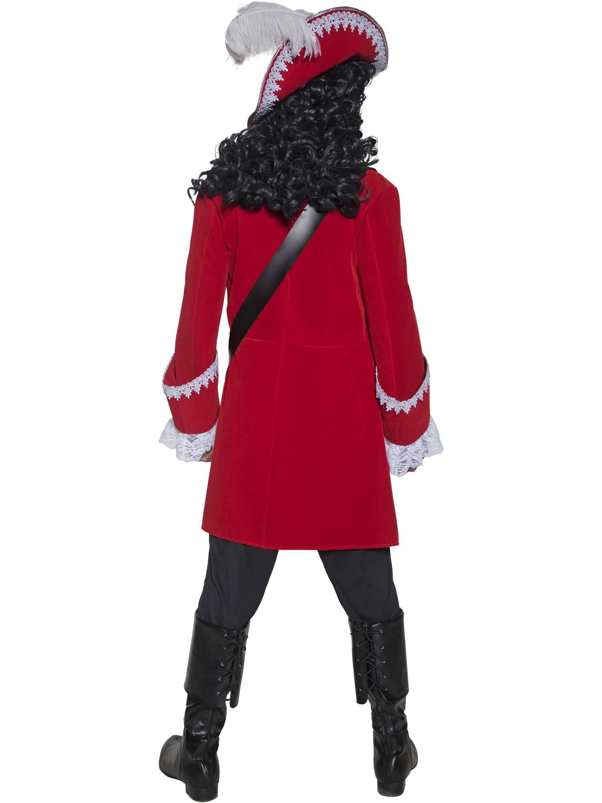 Deluxe autentisk piratkaptajnkostume