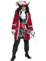 Deluxe autentisk piratkaptajnkostume