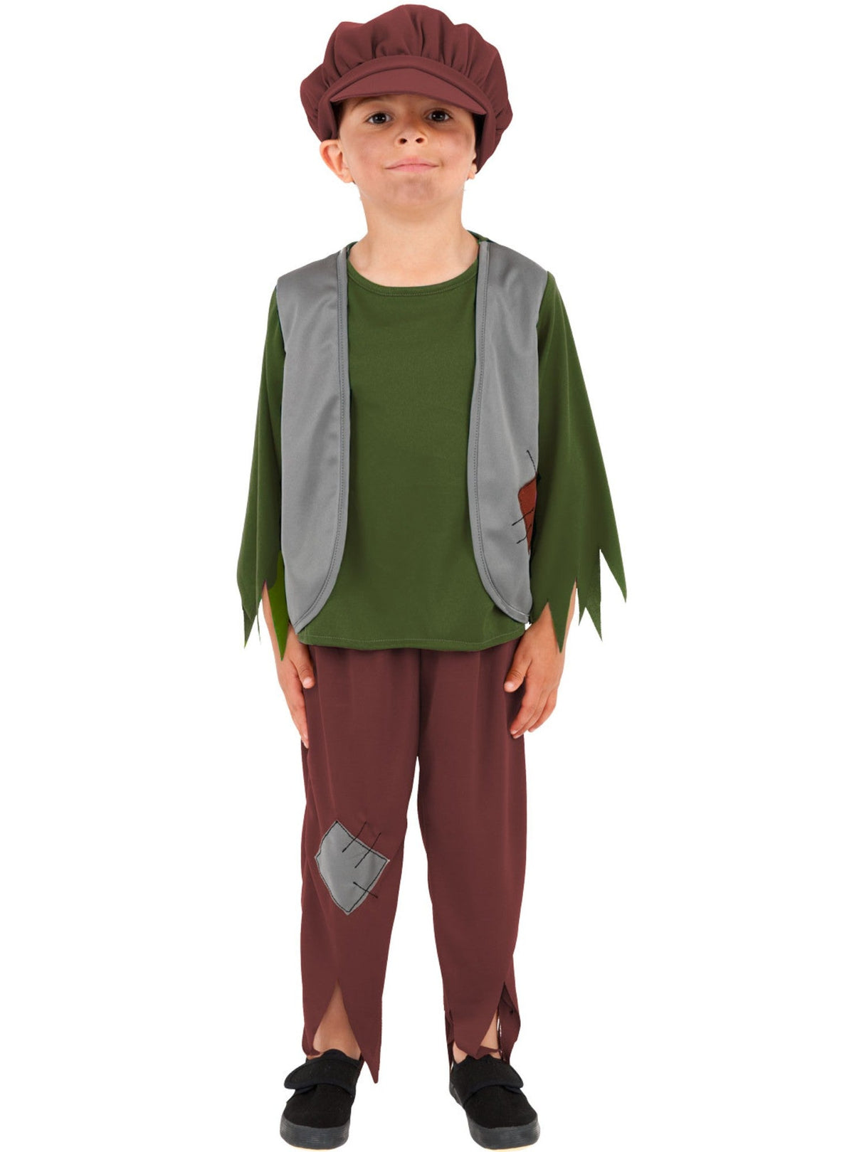 Victoriansk fattig drengekostume