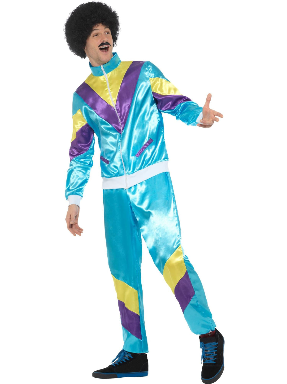 80'ernes højdepunktsmode Shell Suit-kostume