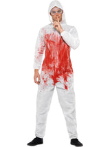 Blodigt retsmedicinsk overall-kostume