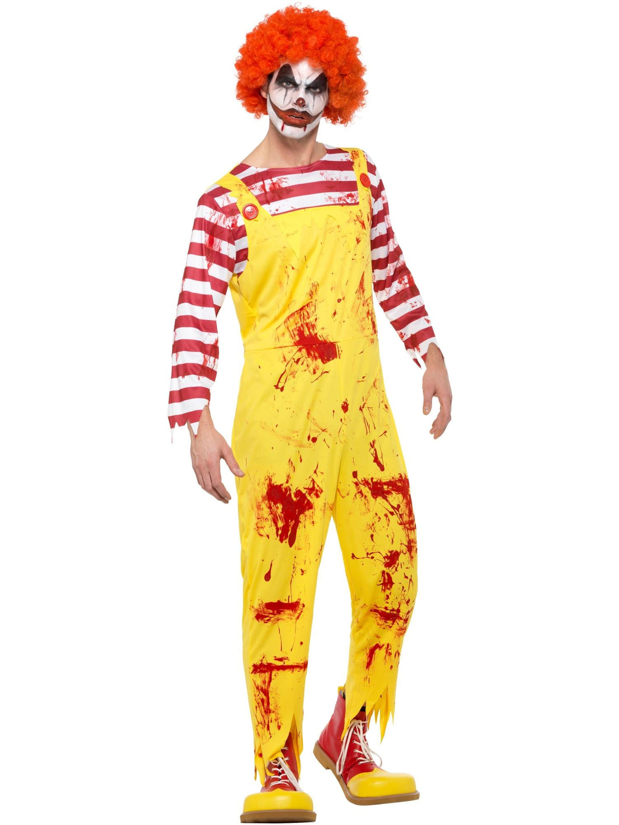 Uhyggelig dræberklovn kostume