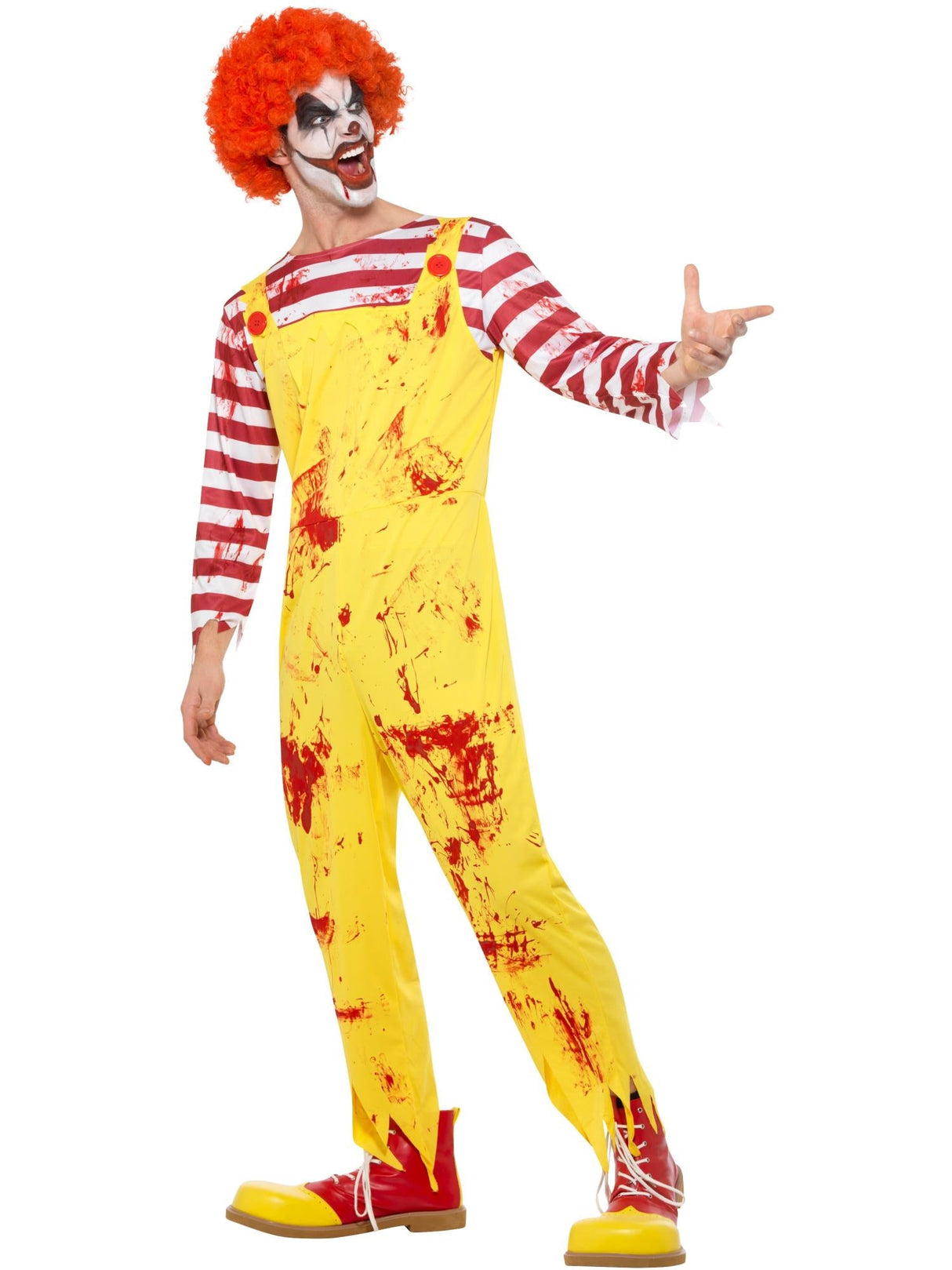 Uhyggelig dræberklovn kostume