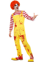 Uhyggelig dræberklovn kostume