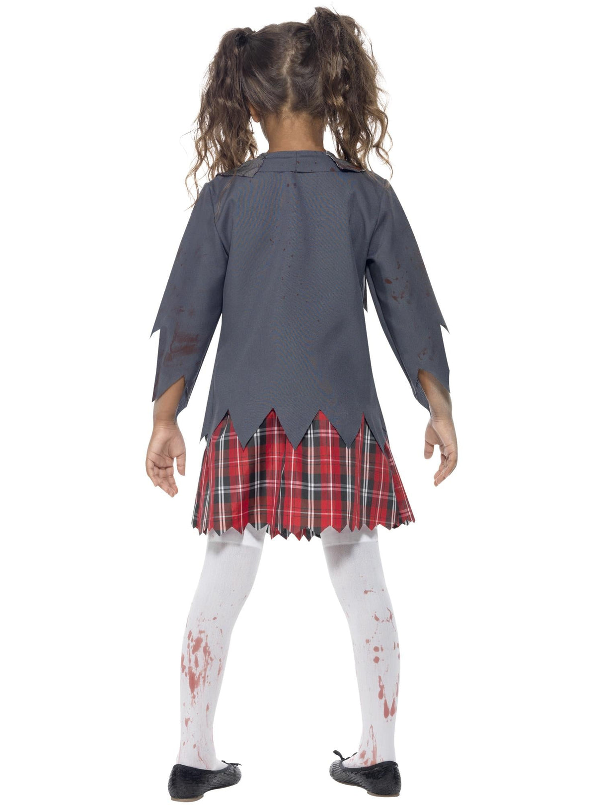 Zombie skolepigekostume