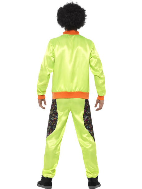 Retro Shell Suit Kostume Grøn