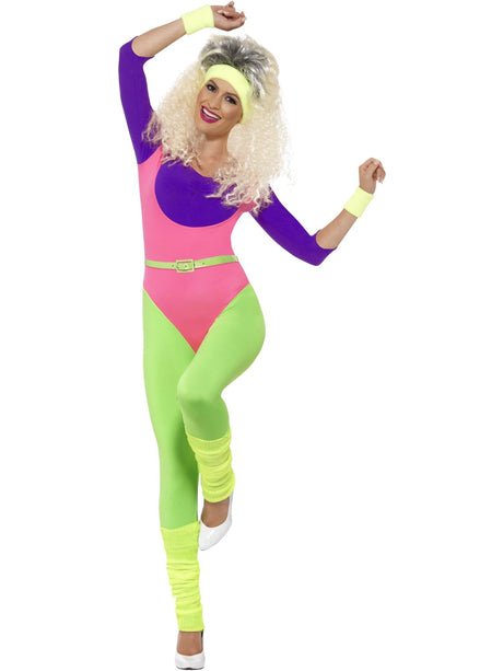 80'er træningskostume med jumpsuit