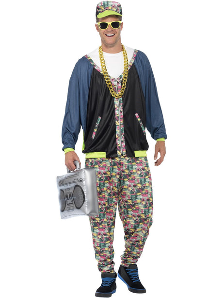80'er hiphop-kostume, mønstret