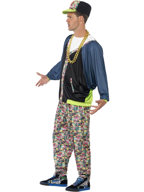 80'er hiphop-kostume, mønstret