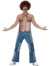 Realistisk 70'er Behåret Bryst, Ærmeløs Top, Nøgen