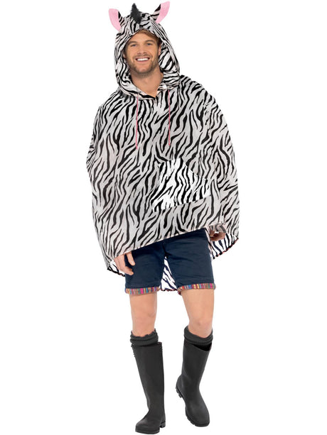 Zebra Party Poncho