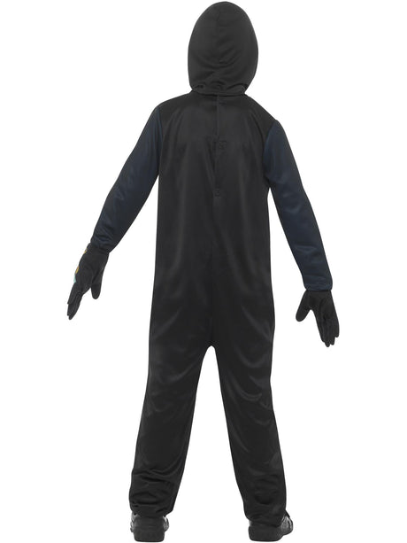 Skeletkostume med selvlysende læber