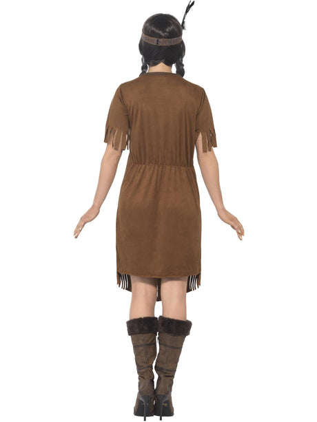 Indianerinspireret krigerprinsessekostume,