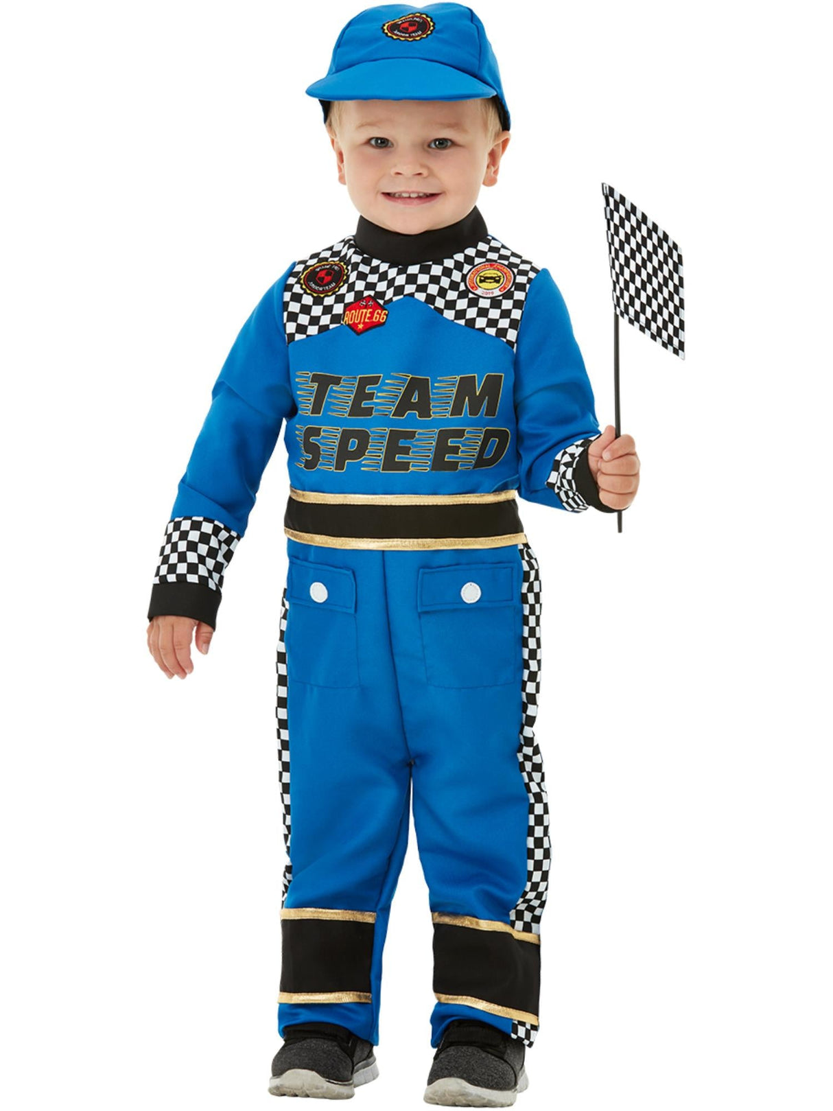 Racerbilchaufførkostume til småbørn