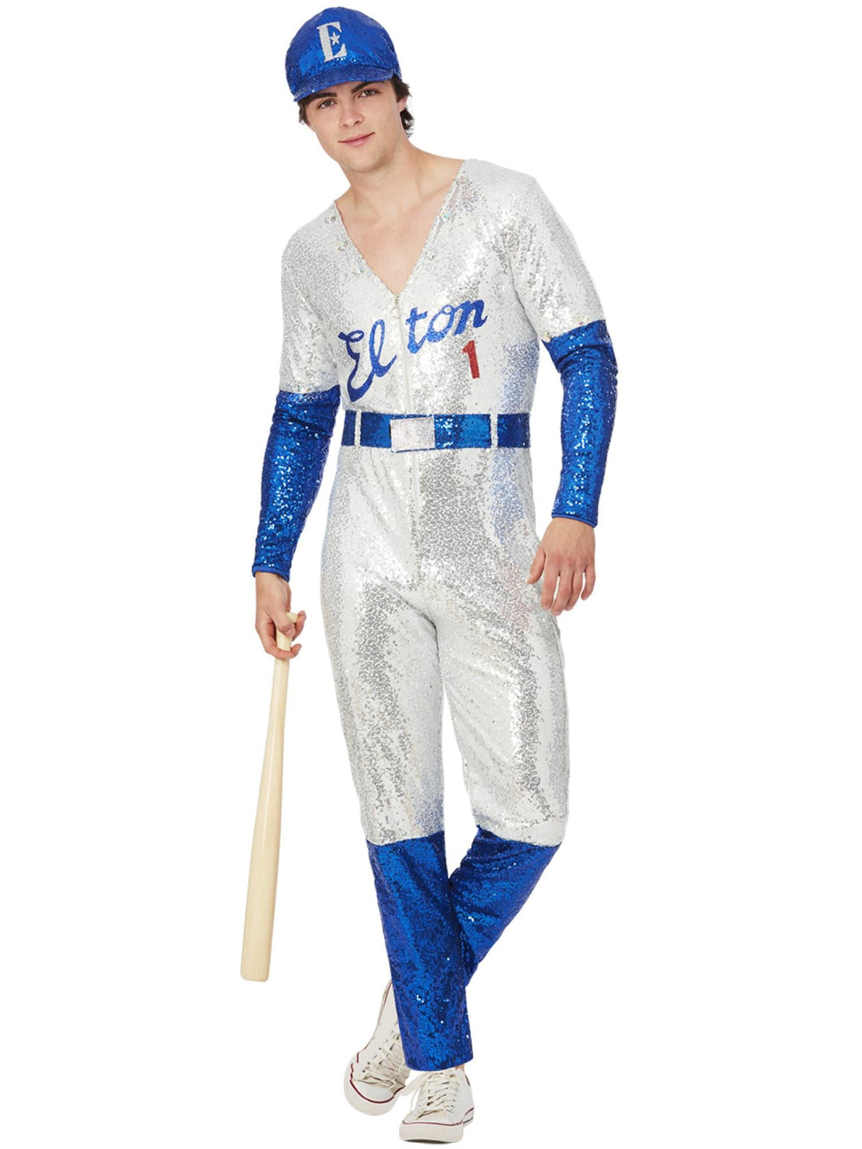 Elton John Deluxe Paillet Baseball Kostume