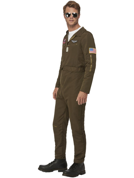 Top Gun Maverick pilotkostume til mænd