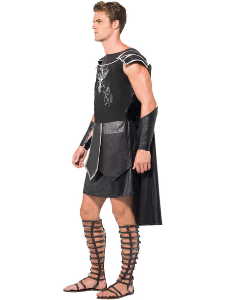 Mandlig mørk gladiatorkostume