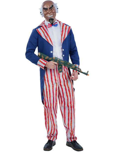 Onkel Sam Horror Patriot Kostume