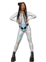 Fever Miss Whiplash Spejl Holografisk Kostume