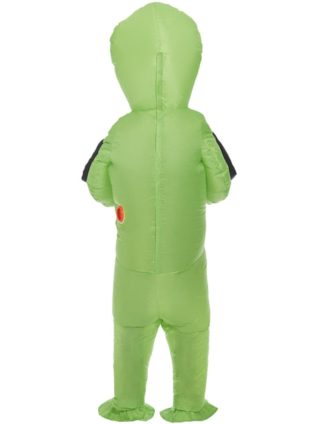 Oppusteligt Alien-bortførelseskostume