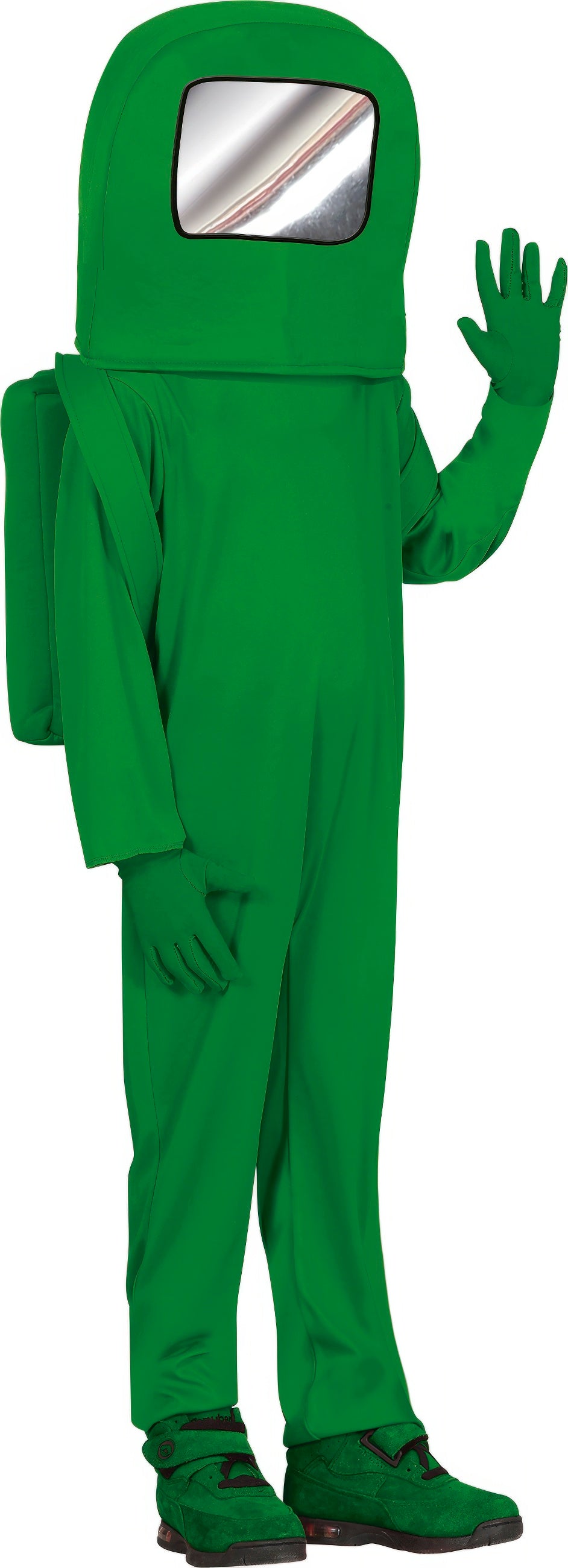 Grønt astronautkostume