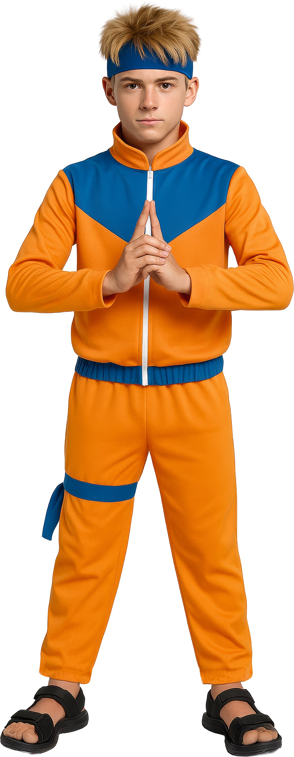 Orange ninja-kostume