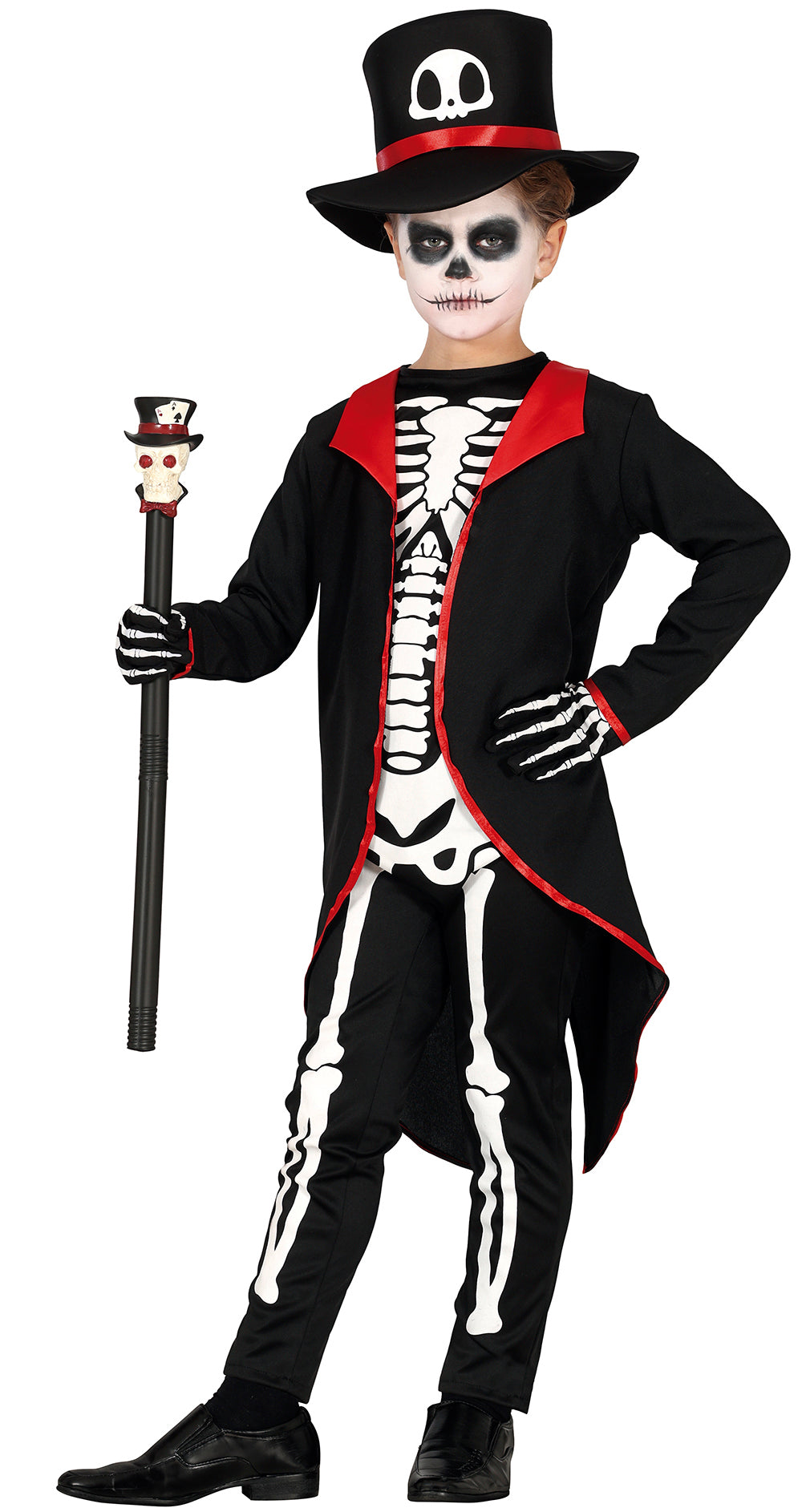 Elegant skelet Børnekostume