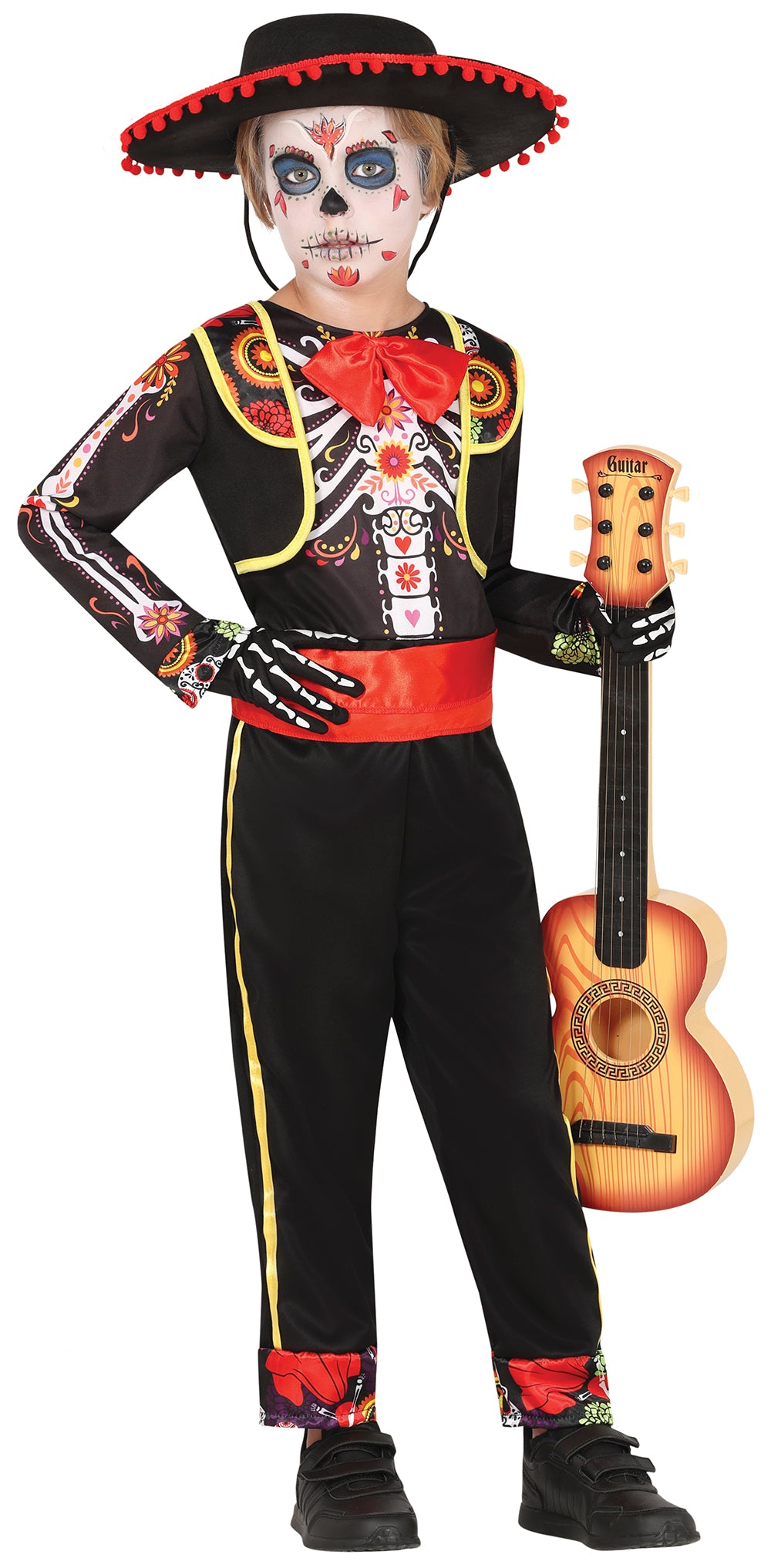 Mariachi skelet Børnekostume
