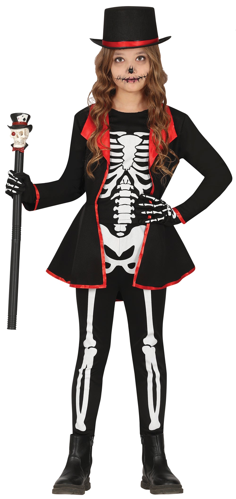 Elegant skelet Børnekostume