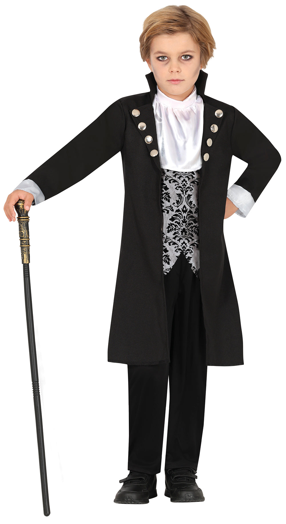 Sølv vampyr børnekostume