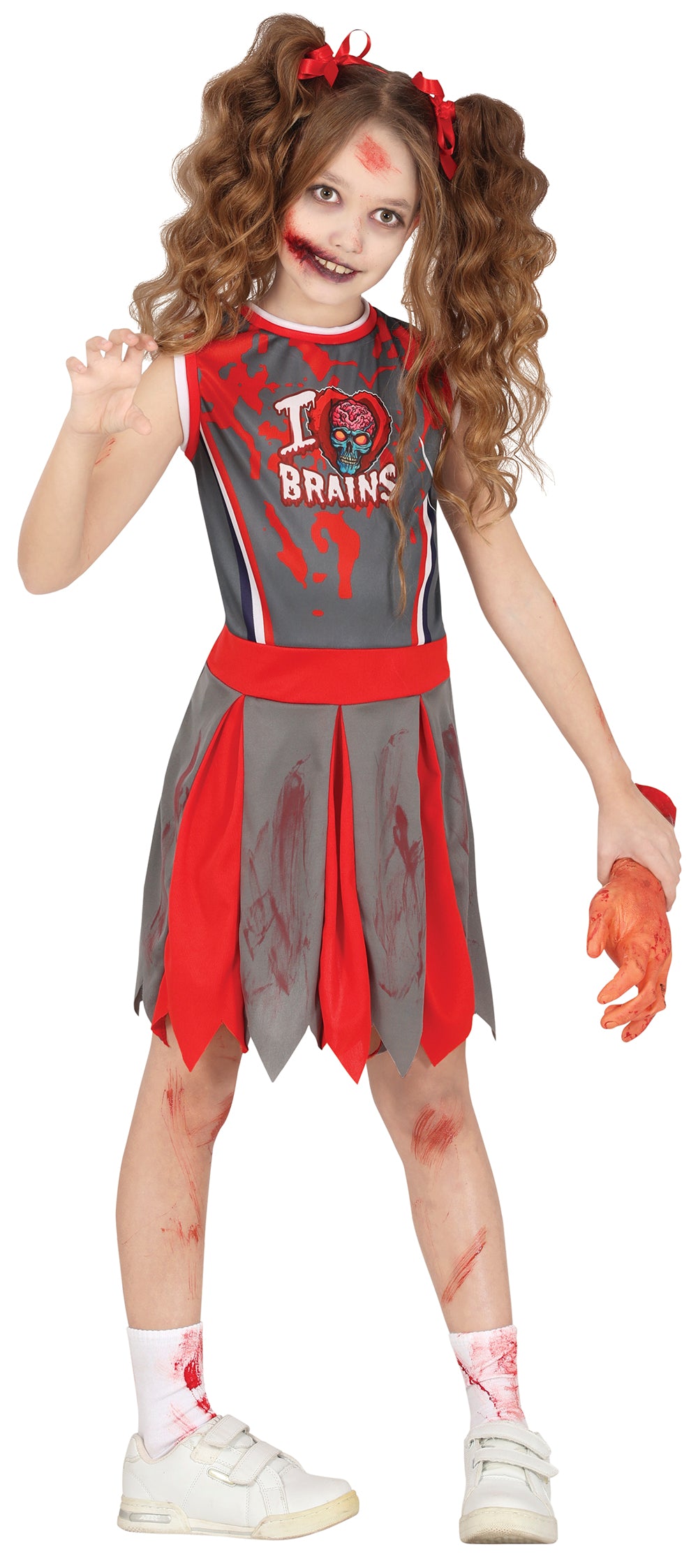 Zombie cheerleader Børnekostume