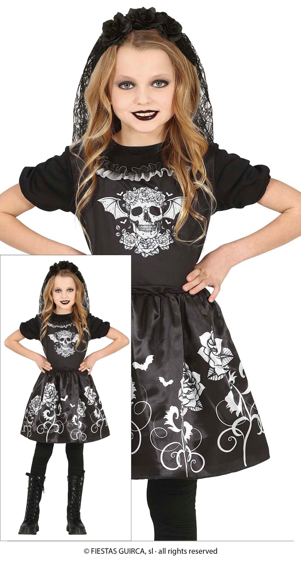 Goth danser Børnekostume