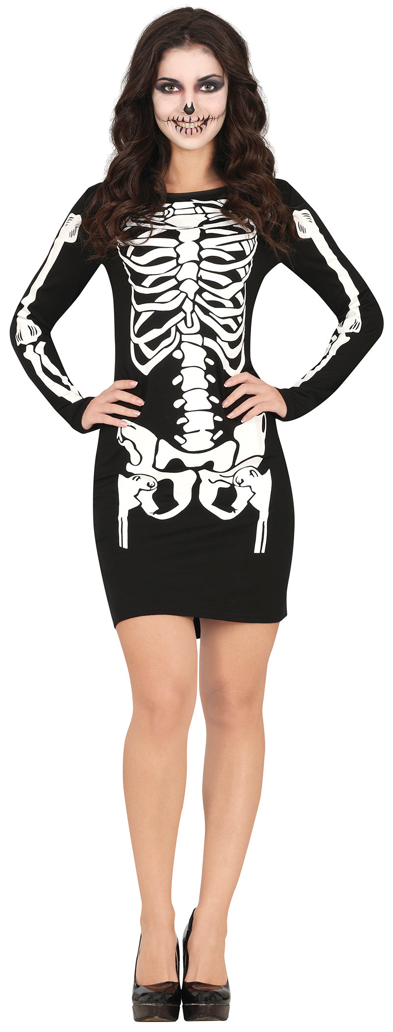 Skeletkjole Kostume